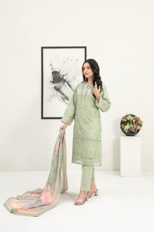 DELIA by Tawakkal 3 piece ready to wear suit D-8121