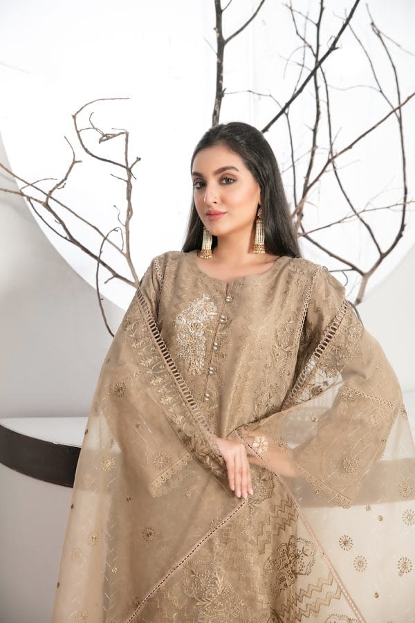 Aysel by Tawakkal 3 piece ready to wear suit D-7564