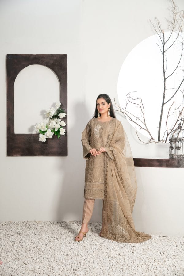 Aysel by Tawakkal 3 piece ready to wear suit D-7564