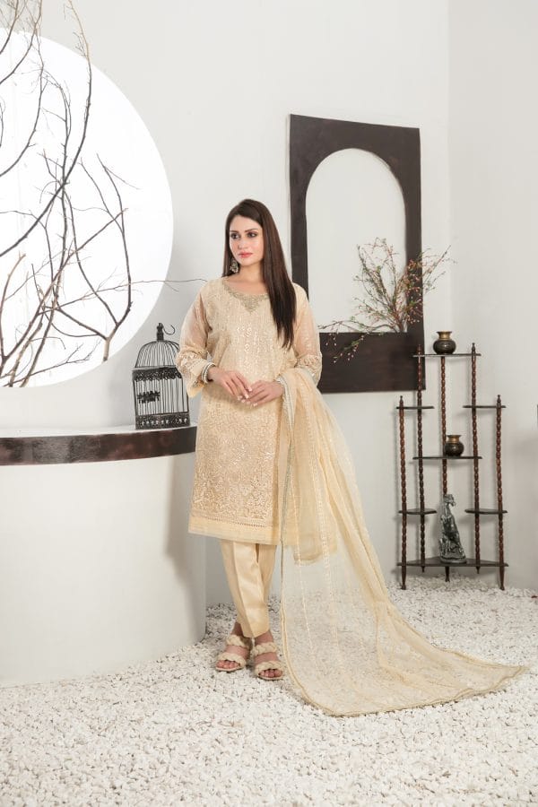 Aysel by Tawakkal 3 piece ready to wear suit D-7563