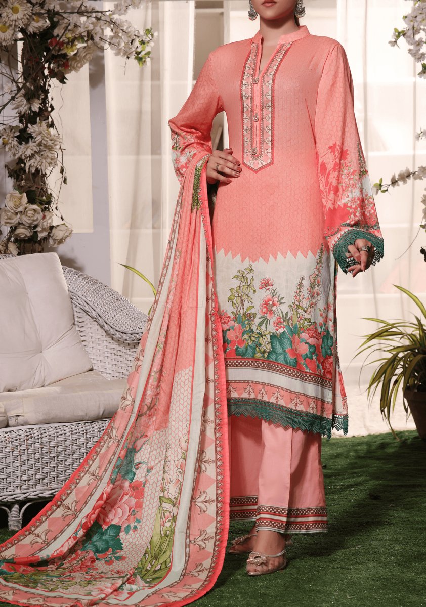 Misri By VS Textiles Digital Printed Unstitched 3 Piece Lawn Suit - 18A