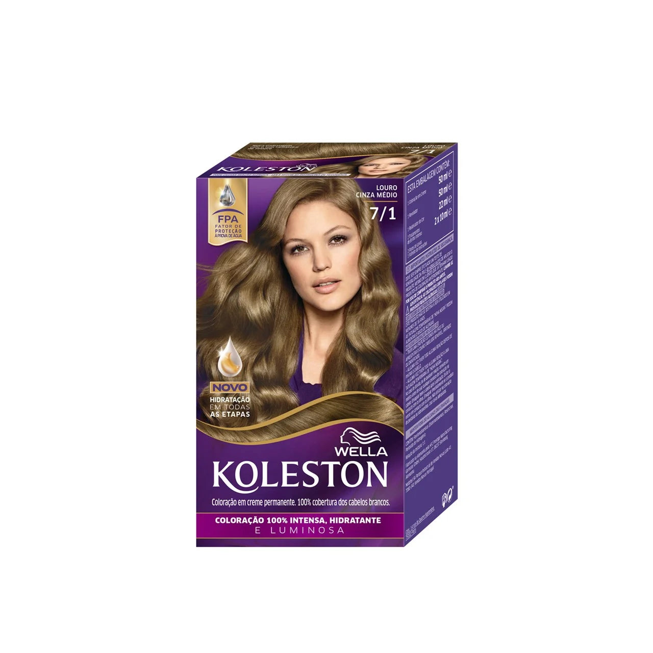 Wella Koleston Permanent Hair Color  7/1 Medium Ash Blonde