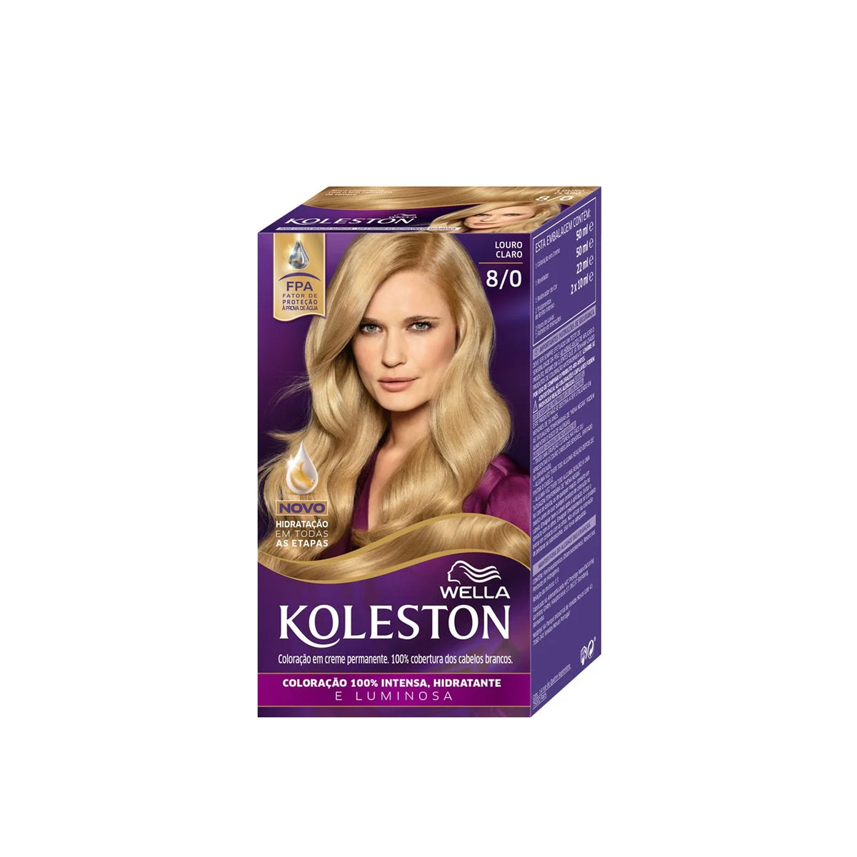 Wella Koleston Permanent Hair Color 8/0 Light Blonde