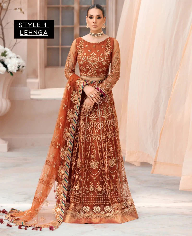 MEHFILEN LUXURY UN-STITCH CHIFFON BY XENIA FORMALS-AVA