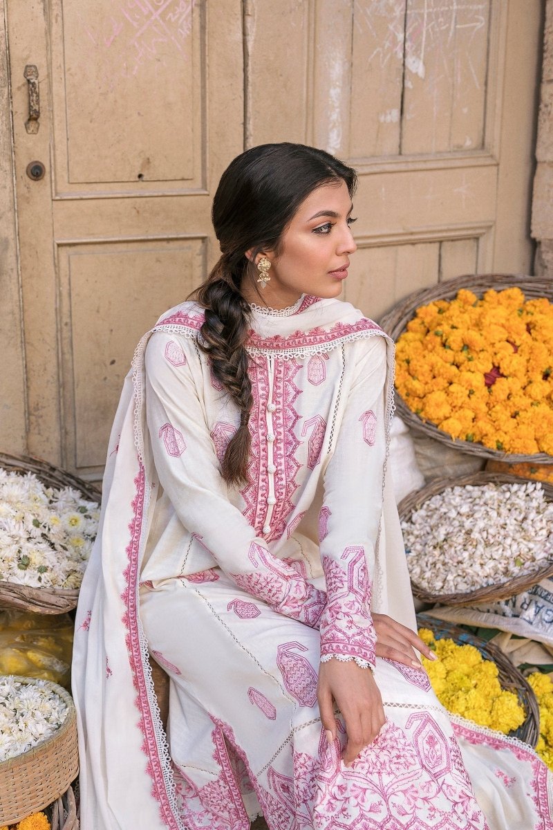 Ladies Un-Stitch Zaha by Khadijah Shah Lawn Collection 2021 – ROWSHAN (ZL21-15 A)