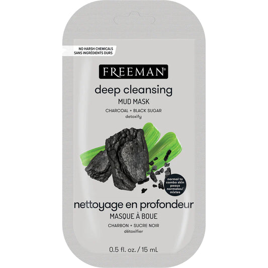 Freeman Detoxifying Charcoal & Black Sugar Mud Mask 15ml