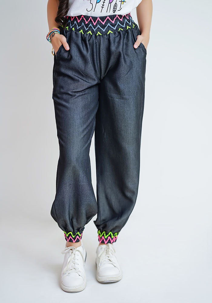 Tencil Embroidered Pants