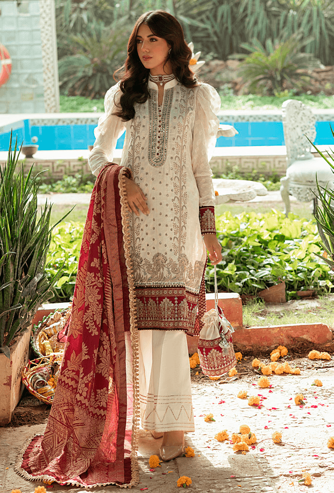Sunehri Shaam By Al Zohaib Embroidered Jacquard Unstitched 3 Piece (01)