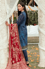 Sunehri Shaam By Al Zohaib Embroidered Jacquard Unstitched 3 Piece (04)