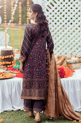 Sunehri Shaam By Al Zohaib Embroidered Jacquard Unstitched 3 Piece (05)