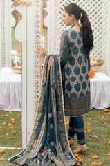 Sunehri Shaam By Al Zohaib Embroidered Jacquard Unstitched 3 Piece (06)