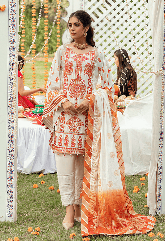 Sunehri Shaam By Al Zohaib Embroidered Jacquard Unstitched 3 Piece (07)