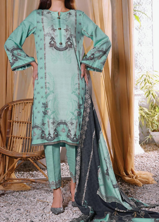 VS Textiles Unstitched Shahkar Printed Khaddar 3pc Suit D-116