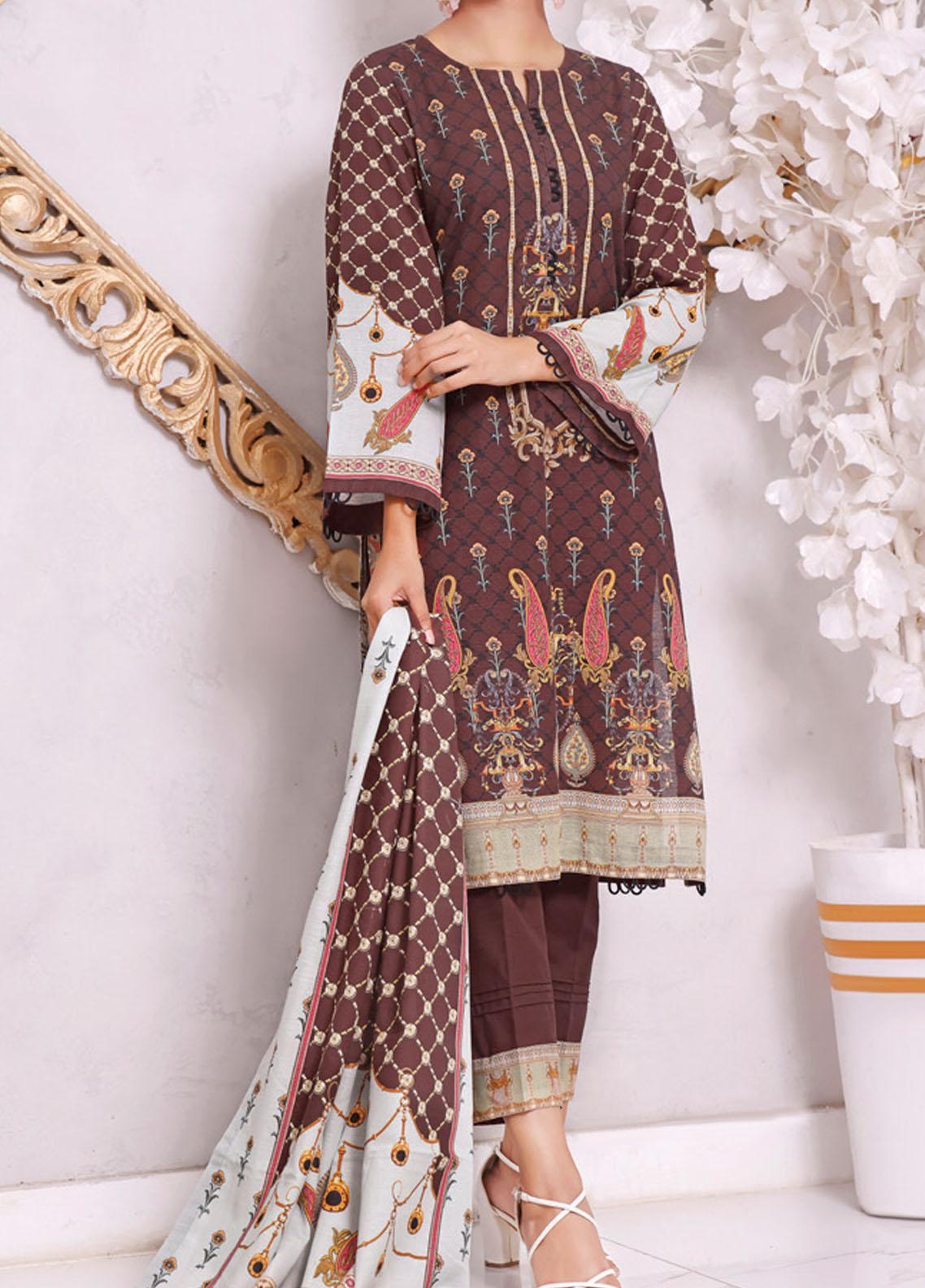 VS Textiles Unstitched Shahkar Printed Khaddar 3pc Suit D-117