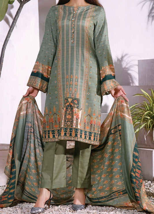 VS Textiles Unstitched Shahkar Printed Khaddar 3pc Suit D-122