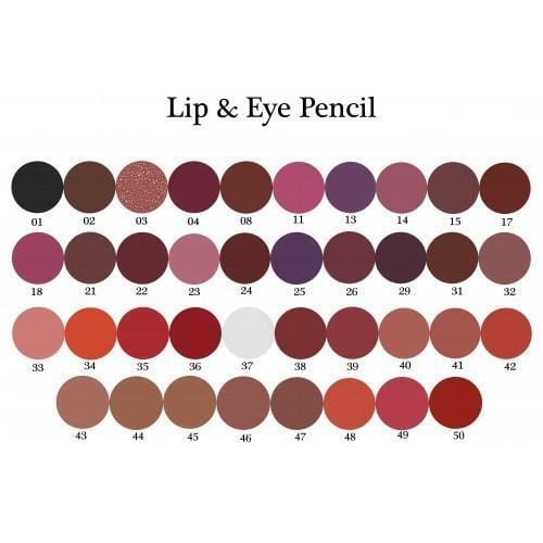 Rivaj Cosmetics UK Lip & Eye Pencil Shade #043 reddle