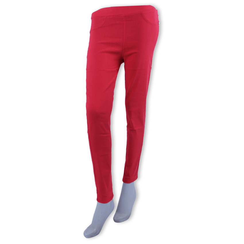 Women's Plain Pants - Red