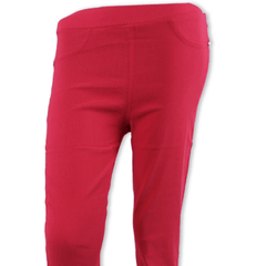 Women's Plain Pants - Red