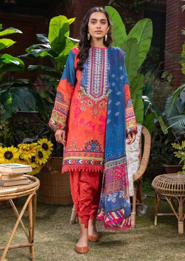 Umang by Motifz Digital Printed Lawn Unstitched 3 Piece 3231-Rayen - Summer Collection
