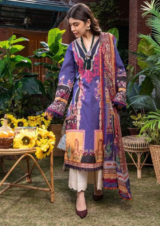 Umang by Motifz Digital Printed Lawn Unstitched 3 Piece 3233-Wisteria - Summer Collection
