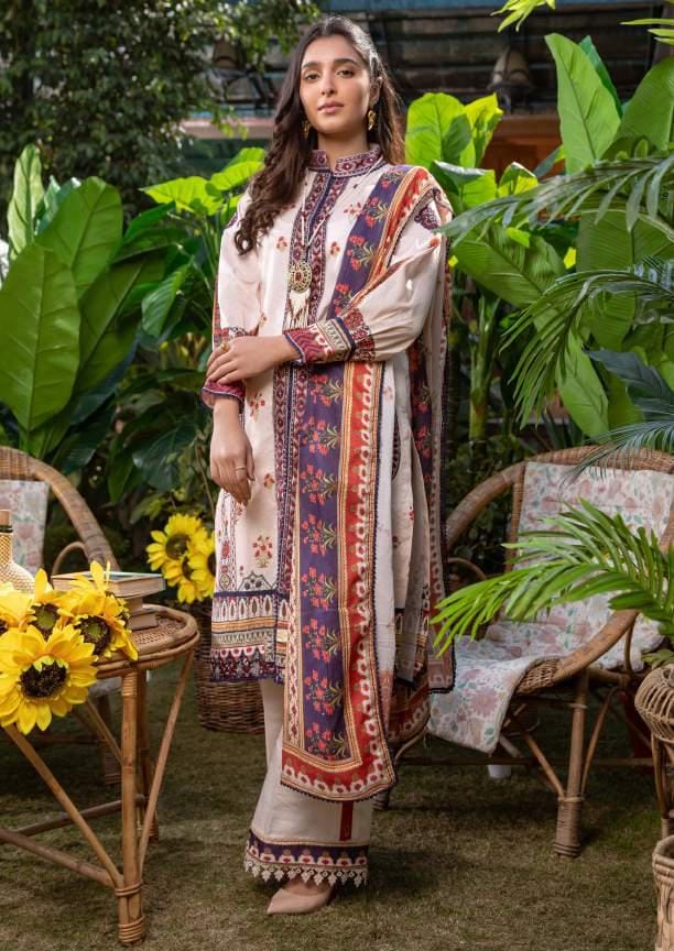 Umang by Motifz Digital Printed Lawn Unstitched 3 Piece 3235-Garland - Summer Collection