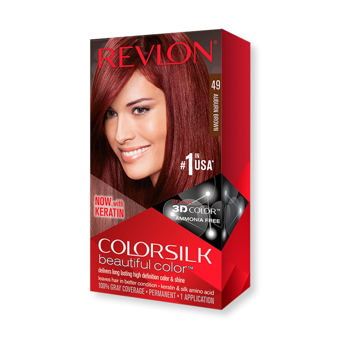 Revlon Colorsilk Auburn Brown 49