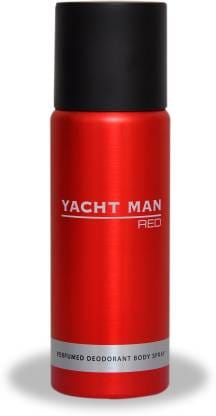 Yacht Man Red Deodorant Body Spray For Men - 200ml