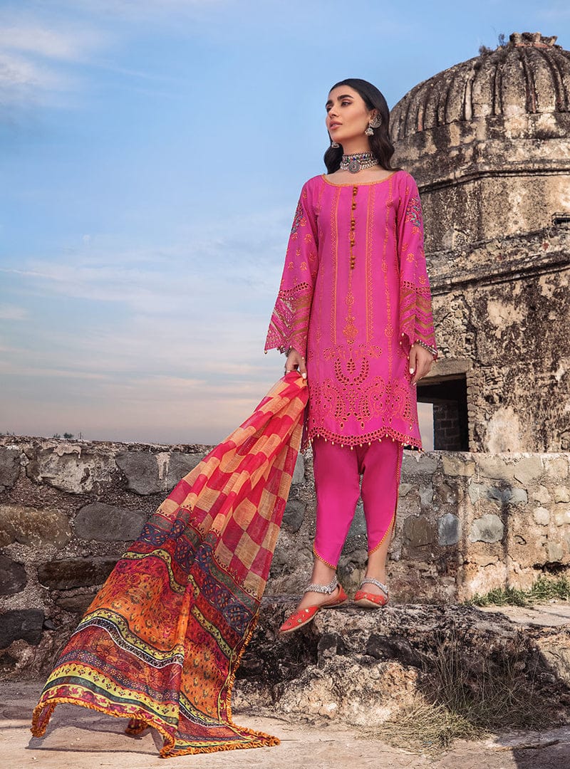 Zainab Chottani Embroidered Lawn Unstitched 3 Piece (Meh-O-Maah 3A)