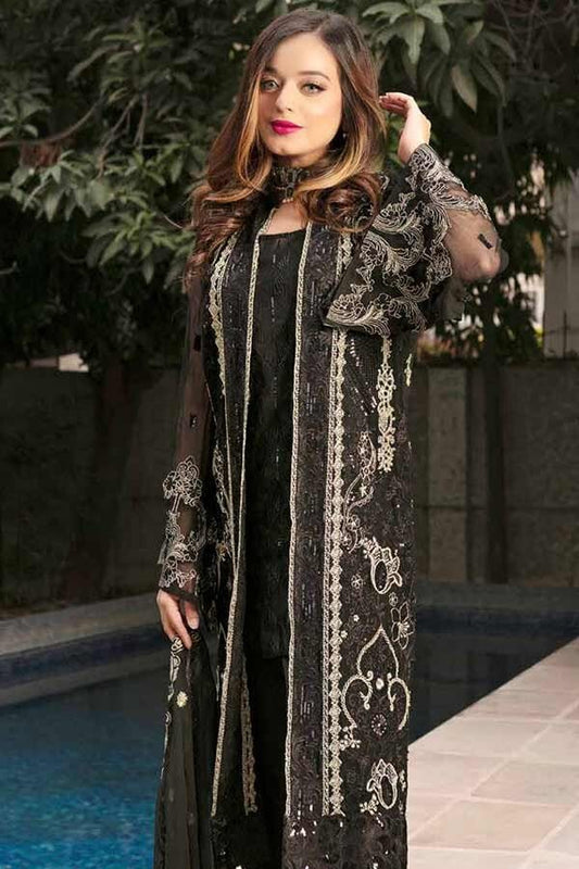 Shazmeen Unstitched Embroidered Chiffon Collection Tilla
