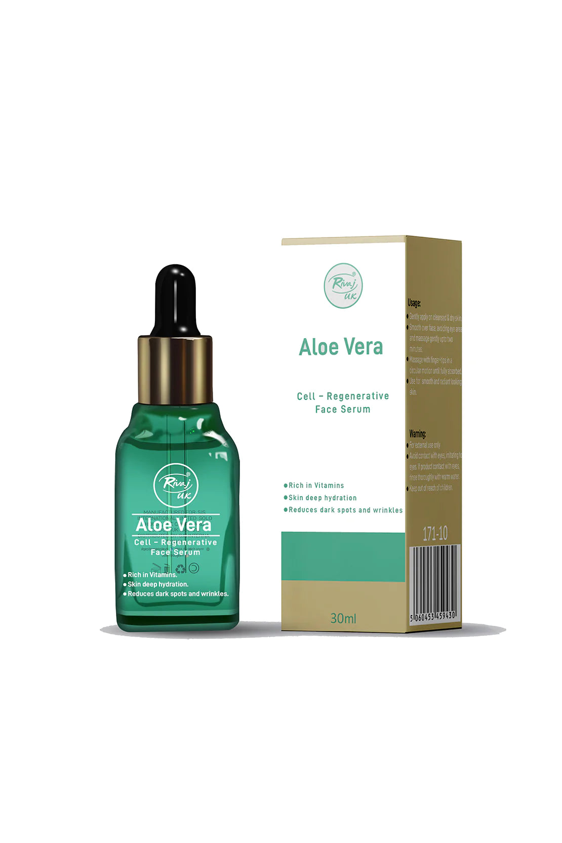 Rivaj Uk Aloe Vera Cell - Regenerative Face Serum - 30ml