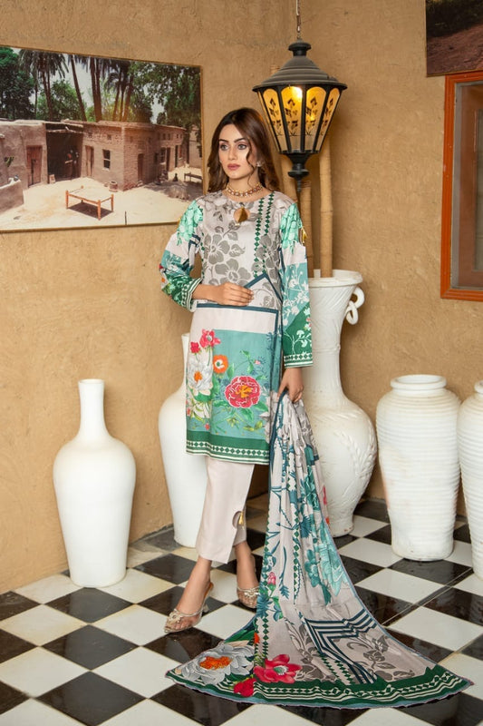 Shab-E-Afroz By Sub Rang Unstitched Digital Premium Printed 3-Pc Lawn Collection'22 Vol-02 (Article # 3)