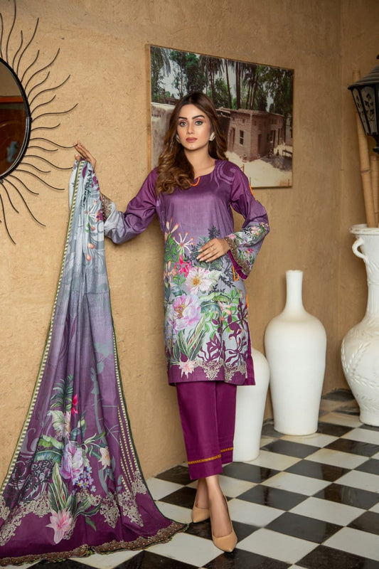 Shab-E-Afroz By Sub Rang Unstitched Digital Premium Printed 3-Pc Lawn Collection'22 Vol-02 (Article # 11)