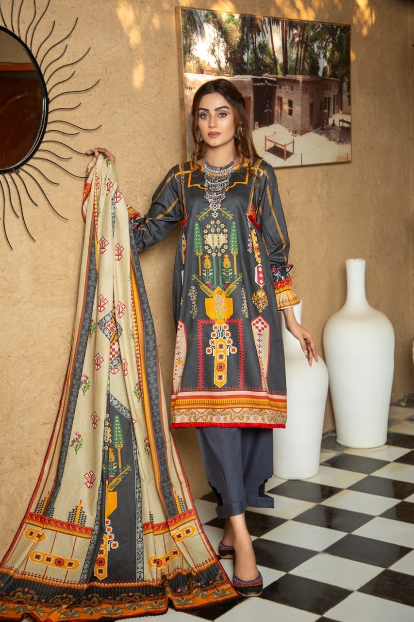 Shab-E-Afroz By Sub Rang Unstitched Digital Premium Printed 3-Pc Lawn Collection'22 Vol-02 (Article # 8)
