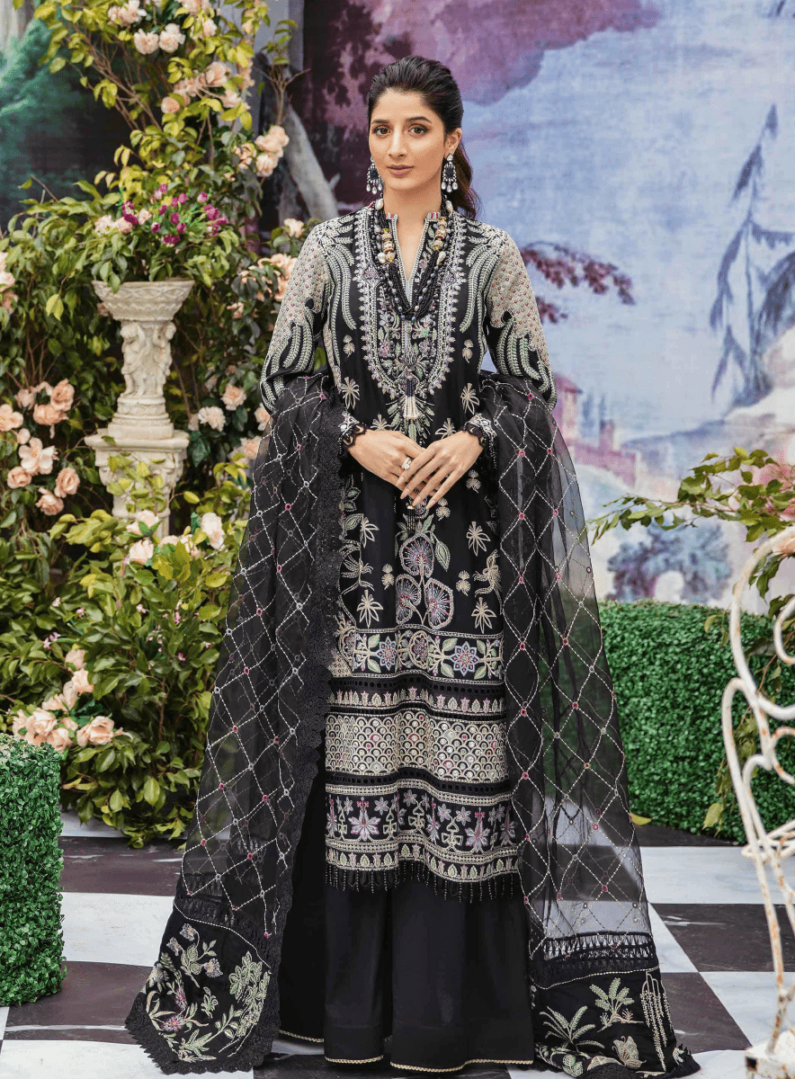 Afrozeh Garden Of Eve Luxury Embroidered Lawn'22 (11-Athena)