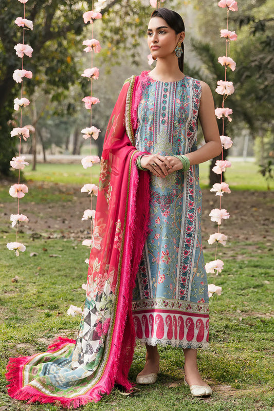 Bahar Lawn'23 by Ayzel 3 piece unstitch suit