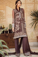 AIK Atelier Aaghaaz Chiffon Embroidered Unstitched 3 Piece Suit Collection Look-02
