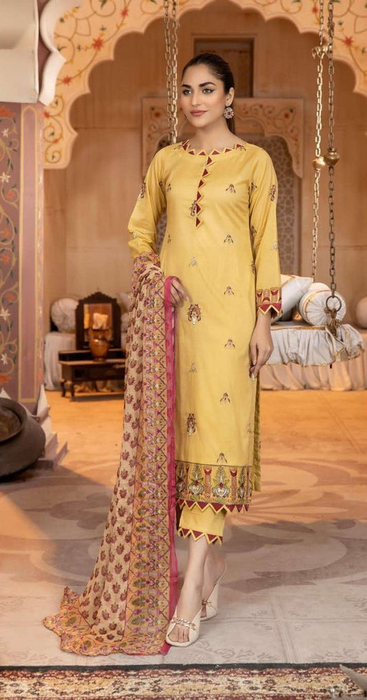 Mina Kari Culture Embroidered Lawn Collection'22 By Al Kareem - D#09