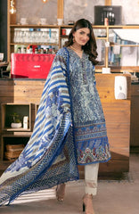 Al Zohaib Sunshine Bloom Cotton Silk Embroidered Edition'21 - 09