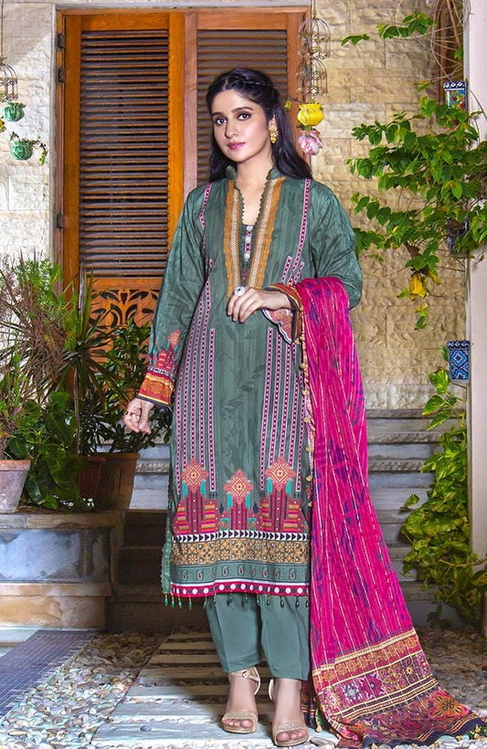All Zohaib 3 Piece Printed Cambric Unstitched Suit CDPC-21-05