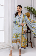 Mahnoor by Al Zohaib Embroidered Lawn Suit Unstitched 3 Piece (MEC-22-09)