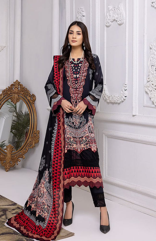 Mahnoor by Al Zohaib Embroidered Lawn Suit Unstitched 3 Piece (MEC-22-11)
