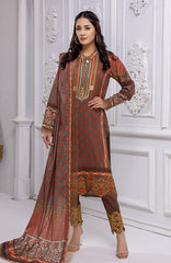 Mahnoor by Al Zohaib Embroidered Lawn Suit Unstitched 3 Piece (MEC-22-13)