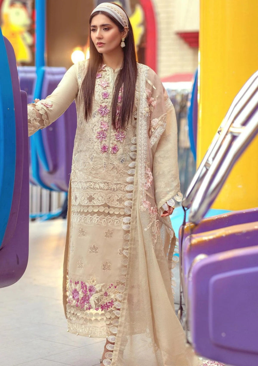 Lilibet By Asifa & Nabeel Embroidered Lawn Unstitched 3 Piece (SL-01) Ava