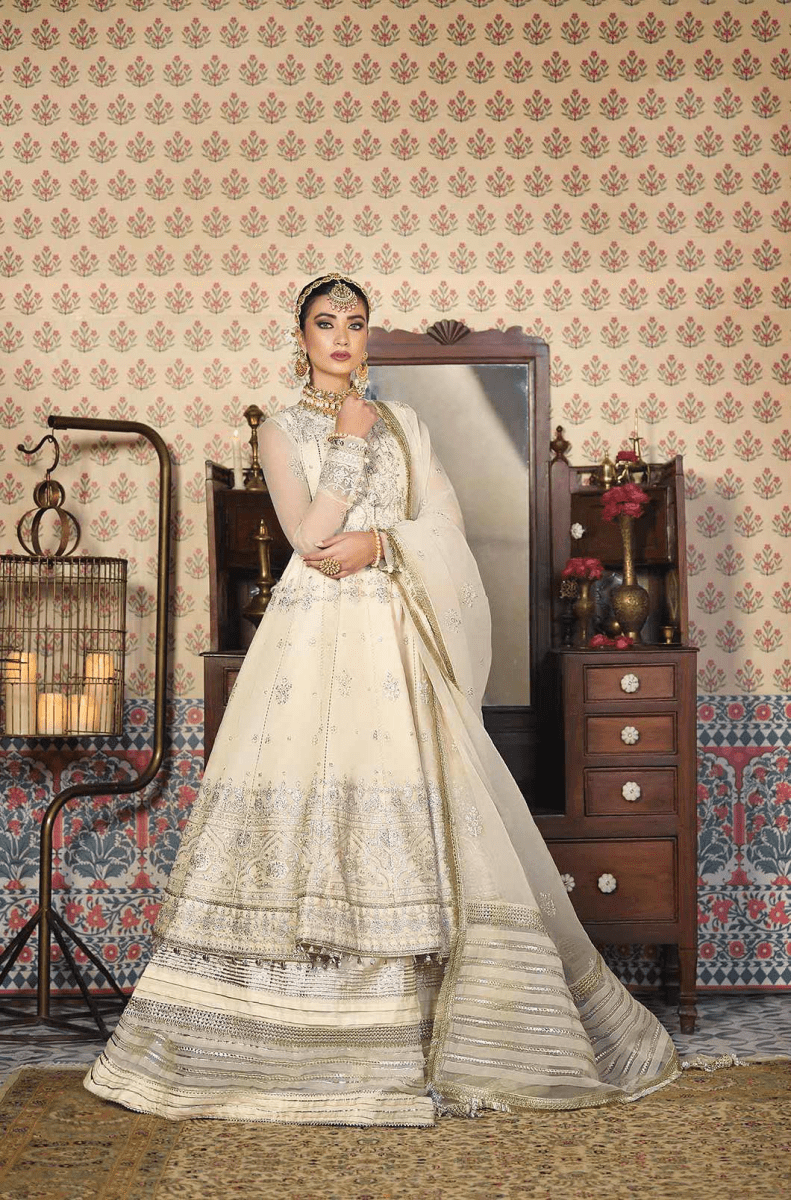 Asim Jofa Rasm Luxury Embroidered Organza Wedding Collection Unstitched 3 Piece AJR-15