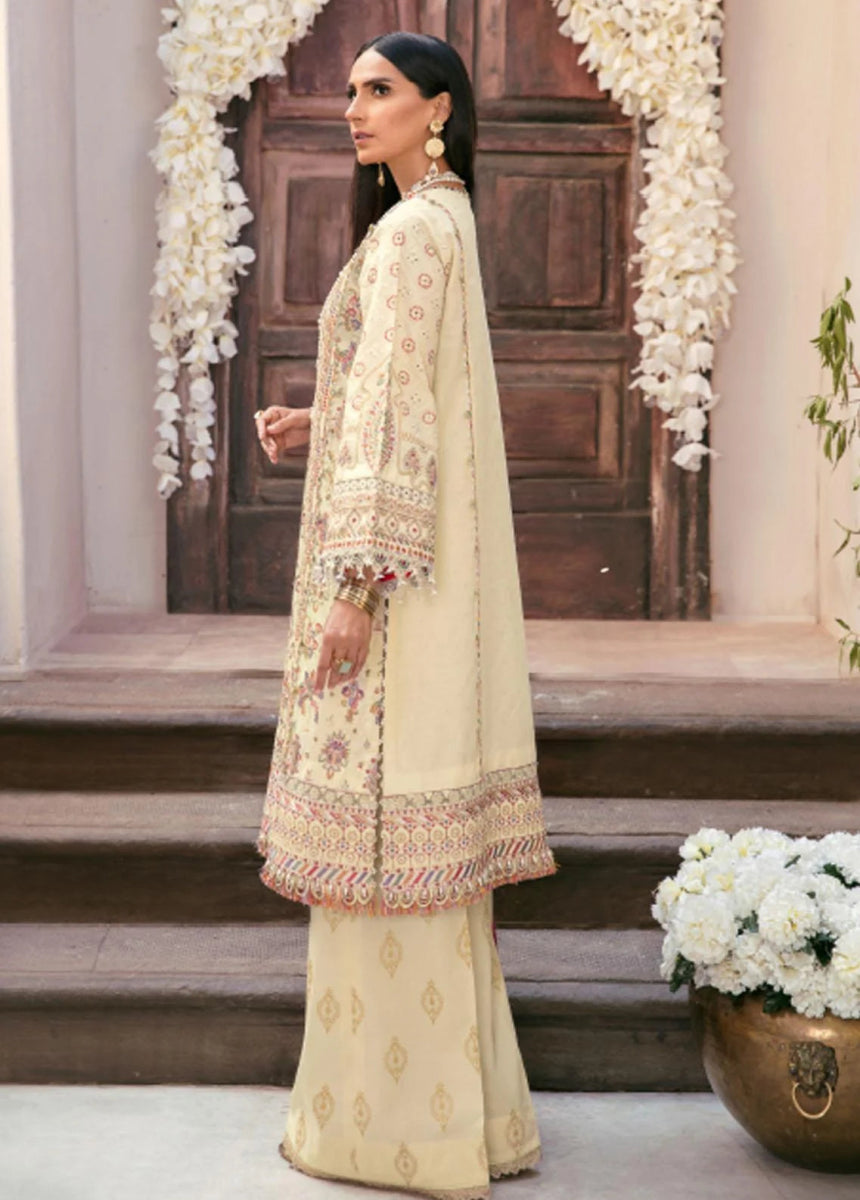 Eid Collection By Baroque Embroidered Lawn Suit Unstitched 3 Piece 2022 - (BL08-D06)