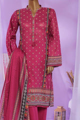 Bin Saeed 3 Piece Printed Lawn  Stitched Suit
