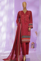 Bin Saeed 3 Piece Printed Stitched Suit