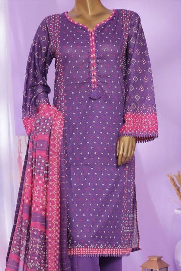 Bin Saeed 3 Piece Printed Lawn Stitched Suit