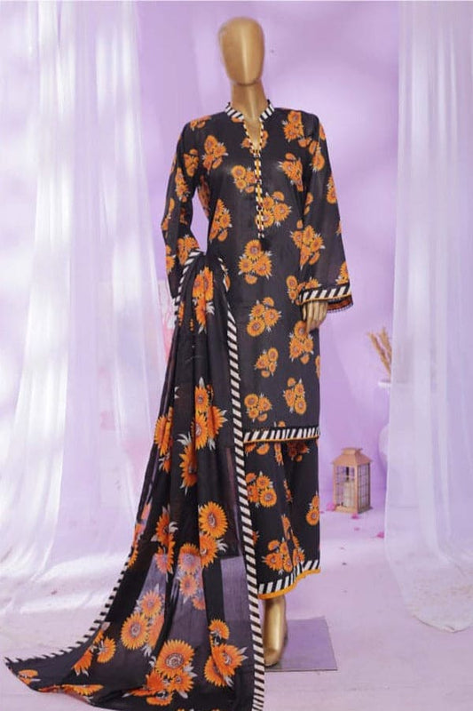 Bin Saeed 3 Piece Printed Lawn Stitched Suit