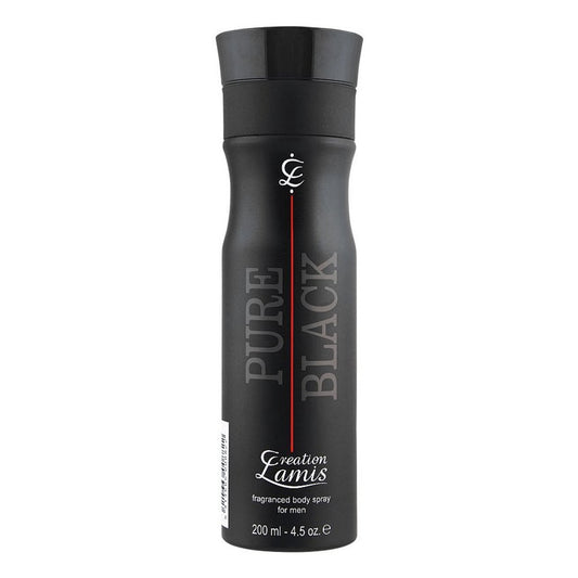 Creation Lamis Pure Black Deodorant Body Spray For Men - 200ml